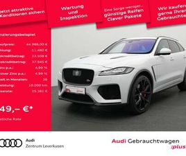 JAGUAR F-PACE P550 SVR AWD KAM 360° HUD NAVI VIRT SITZBELÜ