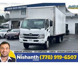 2019 HINO 195 20' DRY BOX + POWER TUCKAWAY TAILGATE