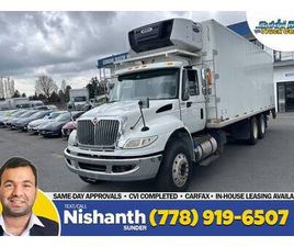 INTERNATIONAL TRUCKS DURASTAR 2017 INTERNATIONAL 4400 26' TANDEM AXLE REEFER BOX + TUCKAWAY TAILGATE