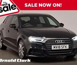 AUDI A3 SPORTBACK 1.5 TFSI COD BLACK EDITION SPORTBACK S TRONIC EURO 6 (START/STOP) 5DR