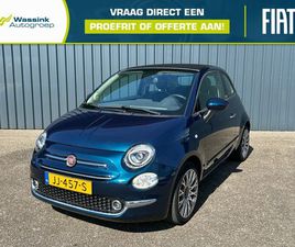 FIAT 500C FIAT 500C TWINAIR TURBO 80PK LOUNGE CABRIO AUTOMAAT I ORIGINELE NL AUTO 1E EIGENAAR I NAVIGATIE I CLIMATE CONTROL I PARKEERSENSOREN I