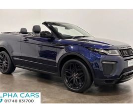 LAND ROVER RANGE ROVER EVOQUE 2.0 TD4 HSE DYNAMIC CONVERTIBLE 2DR DIESEL AUTO 4WD EURO 6 (S/S) (180 PS) 14-WAY MEMORY / MASSAGE CONVERTIBLE 2018, 40391 MILES, £