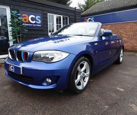 BMW SERIE 1 CABRIO 118 2011 BMW 1 SERIES 2.0TD 118D SPORT CONVERTIBLE 2D AUTO