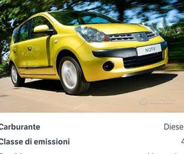 NISSAN NOTE GRIGIA CON GANCIO.TRAINO