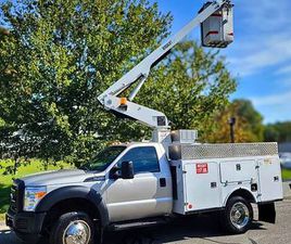 2014 FORD F-450 BUCKET TRUCK, 4X2, GAS, AUTO, 75K MILES