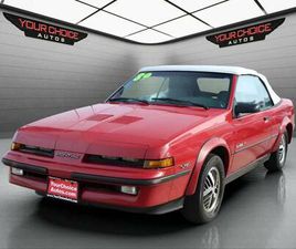 USED 1989 PONTIAC SUNBIRD GT TURBO 2DR CONVERTIBLE