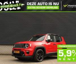 JEEP RENEGADE SUMMIT 1.5T E-HYBRID 130PK AUTOMAAT I CAMERA I NAVIGATIE I APPLE CARPLAY/ANDROID AUTO I FULL BLACK LICHTMETALEN VELGEN