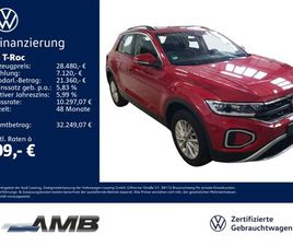VOLKSWAGEN T-ROC T-ROC LIFE 1.5 TSI LED+/IQ.DRIVE/STANDH/04.30GARANTIE