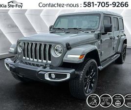 JEEP WRANGLER 4XE 2021 UNLIMITED SAHARA* 4X4* CUIR* GPS* BIZONE* CRUISE*