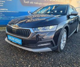 ŠKODA OCTAVIA SCOUT 2,0 TDI DSG 4X4 *MATRIX*VIRTUAL*HUD*, 2022 GOD.
