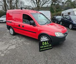 2006 VAUXHALL COMBO 2000 1.7CDTI 16V CREW VAN CAR DERIVED VAN DIESEL MANUAL