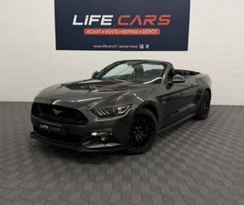 FORD MUSTANG CABRIO FORD MUSTANG CONVERTIBLE 5.0 V8 GT CABRIOLET 421CH BOITE MANUELLE 2015 FRANÇAISE 2 ÈME MAIN ENTRETIEN COMPLET