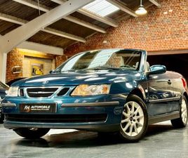 SAAB 9-3 CABRIOLET SAAB 9-3 LINEAR CABRIOLET 2.0L 150 CH FUSION BLUE CARNET ET HISTORIQUE COMPLET CT VIERGE ÉTAT REMARQUABLE
