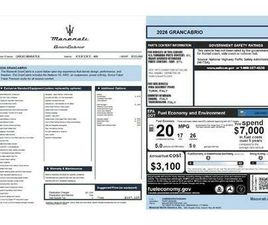 NEW 2026 MASERATI GRANCABRIO MODENA