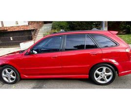 MAZDA PROTEGE5 RED/BLACK LEATHER/ORIGINAL MAZDA LOGO, RARE