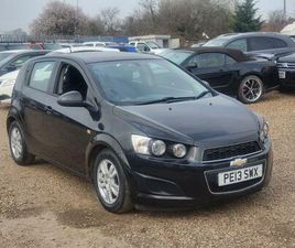 2013 CHEVROLET AVEO 1.2 LT ECO 5 DOOR 5 SPEED MANUAL BLACK ULEZ COMPLIANT