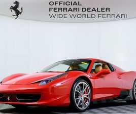 CERTIFIED 2013 FERRARI 458 SPIDER BASE