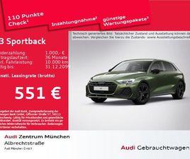AUDI A3 SPORTBACK TFSI E S TRONIC S LINE ACC/HUD/NAVI