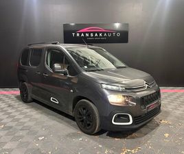 CITROEN BERLINGO TAILLE M BLUEHDI 100 SS BVM LIVE - APPLE CARPLAY - SUIVIS COMPLET