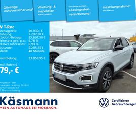 T-ROC STYLE 1.5TSI LED SHZ PDC BT