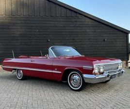 CHEVROLET IMPALA CABRIOLET CHEVROLET IMPALA SS CONVERTIBLE 1963 GERESTAUREERD NL-KENTEK — OLDTIMERS — MARKTPLAATS