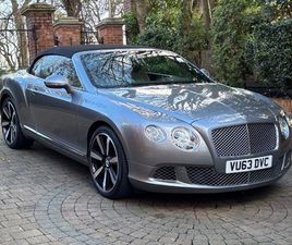 2013 BENTLEY CONTINENTAL GTC MULLINER DRIVING SPECIFICATION. 64000 MILES. FSH. | EBAY UK