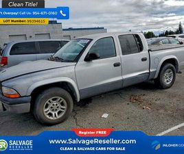 2001 DODGE DAKOTA 2WD QUAD CAB