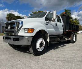 CLEAN TITLE 2008 FORD F750 SUPER CREW HEAVY DUTY DUMP TRUCK