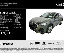 AUDI Q3 SPORTBACK 35 TDI S TRONIC 8-FACH BEREIFT