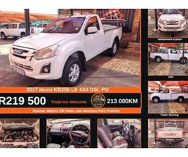 2017 ISUZU KB 250 D-TEQ HO LE 4X4 SINGLE-CAB