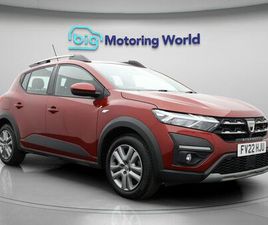 DACIA SANDERO STEPWAY 2022 DACIA SANDERO STEPWAY 1.0 TCE COMFORT (90BHP)