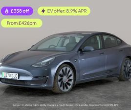 TESLA MODEL 3 PERFORMANCE (DUAL MOTOR) PERFORMANCE SALOON 4DR ELECTRIC AUTO 4WDE (PERFORMANCE UPGRADE