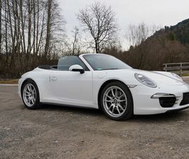 PORSCHE 911 991 CARRERA 4 CABRIOLET (2015) MIT SCHECKHEFT, GEPFLEGTES SOMMERFAHRZEUG, DEUTSCHES FAHRZEUG