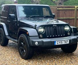 JEEP WRANGLER CONVERTIBLE 2015 JEEP WRANGLER 2.8CRD OVERLAND 3D