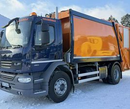 DAF LF 55.300 ŚMIECIARKA KOMUNAL PARTNER KP 16V MALY PRZEBIEG EURO 6 WYWÓZ ŚMIECI DMC ... WIDELKI