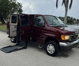 2007 FORD ECONOLINE POWER HANDICAP WHEELCHAIR RAMP W/HAND CONTROLS