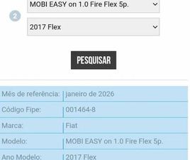 FIAT MOBI EASY ON 1.0 FIRE FLEX 5P. 2017