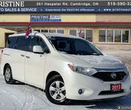 2013 NISSAN QUEST S BLUETOOTH REV. CAM POWER SLIDERS NO ACCIDENT