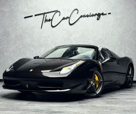 FERRARI 458 ITALIA SPIDER DE 2.HAND RACING SEATS ALCANTA