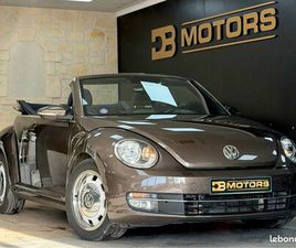 GARANTIE 12 MOIS VOLKSWAGEN COCCINELLE BEETLE CABRIOLET II TSI 105 CH VINTAGE / CARPLAY-ANDROID AUTO / RADAR AVANT + ARRIÈRE / RÉGULATEUR / CAPOTE ÉLECTRIQUE / 