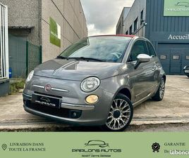 FIAT 500 II C 1.2 8V 69 LOUNGE-07/2013-51.410KM-1ÈRE MAIN-CABRIOLET-VITRES ÉLECTRIQUES-DIRECTION ASSISTÉE-GARANTIE 6 MOIS-HISTORIQUE COMPLET