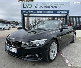 BMW SERIE 4 BMW 420I 184 CV 2015 CABRIOLET LUXURY JANTES 18 / SIEGES CUIR / RADAR AVANT - ARRIERE