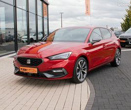 SEAT LEON 1.5 ETSI 150 CV TYPE FR ACC LANE ASSIST VIRTUAL COCKPIT FEUX FULL LED KEYLESS CARPLAY DETECTION ANGLES MORT SIEGES CHAUFFANTS JANTES ALU 18