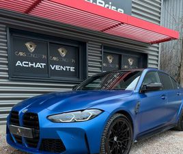 BMW M3 G80 COMPÉTITION 510CV LCI /HARMAN-KARDON/LASER/ÉCRAN TABLETTE/CAMÉRA 360/TÊTE HAUTE IMMATRICULATON FRANCE