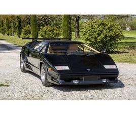 1989 LAMBORGHINI COUNTACH NERO MANUEL CONDUITE À GAUCHE I...