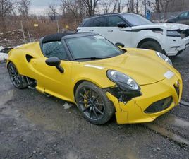 ALFA ROMEO 4C SPIDER USED 2015 ALFA ROMEO 4C SPIDER W/ SPIDER TRACK PACKAGE 2 PATERSON NJ 07522