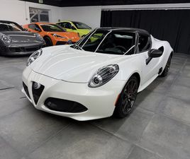 USED 2018 ALFA ROMEO 4C BASE W/ SPIDER TRACK PACKAGE 3 GARLAND TX 75043