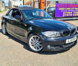 BMW SERIE 1 CABRIO 118 2010 (10) 118D M SPORT 2DR STEP AUTO