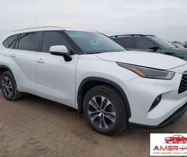 TOYOTA HIGHLANDER 2023R., XLE, 2.4L, OD UBEZPIECZALNI 2.4 BENZYNA 269KM