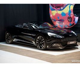 ASTON MARTIN VANQUISH II VOLANTE V12 6.0 576CV | ORIGINE FRANCE | BANG & OLUFSEN | FREINAGE CÉRAMIQUE | ONYX BLACK | À PARTIR DE 2135/MOIS